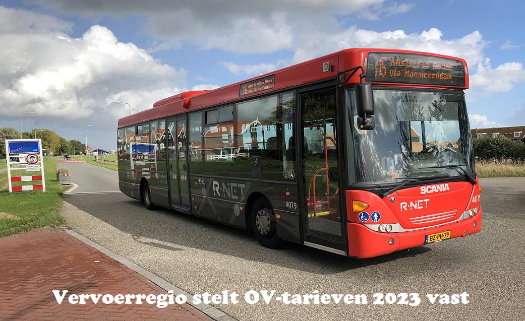 	Vervoerregio stelt OV-tarieven 2023 vast