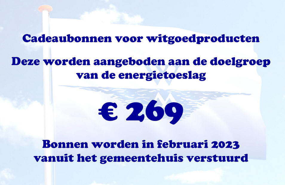 Waterland komt met cadeaubonnen witgoedproducten tegen energiearmoede