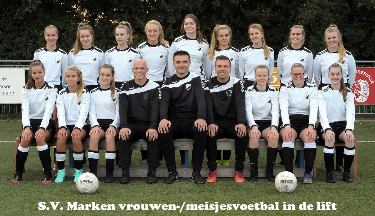 S.V. Marken vrouwen-/meisjesvoetbal in de lift