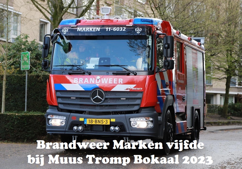 Brandweer Marken vijfde bij Muus Tromp Bokaal 2023