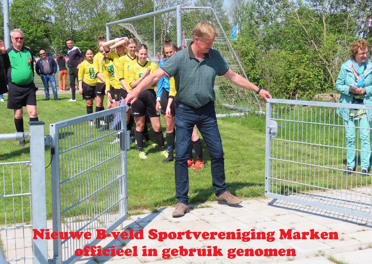 Nieuwe B-veld Sportvereniging Marken officieel in gebruik genomen