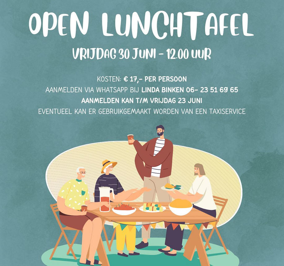 Open Lunchtafel tijdens de Marker Havenfeesten 2023