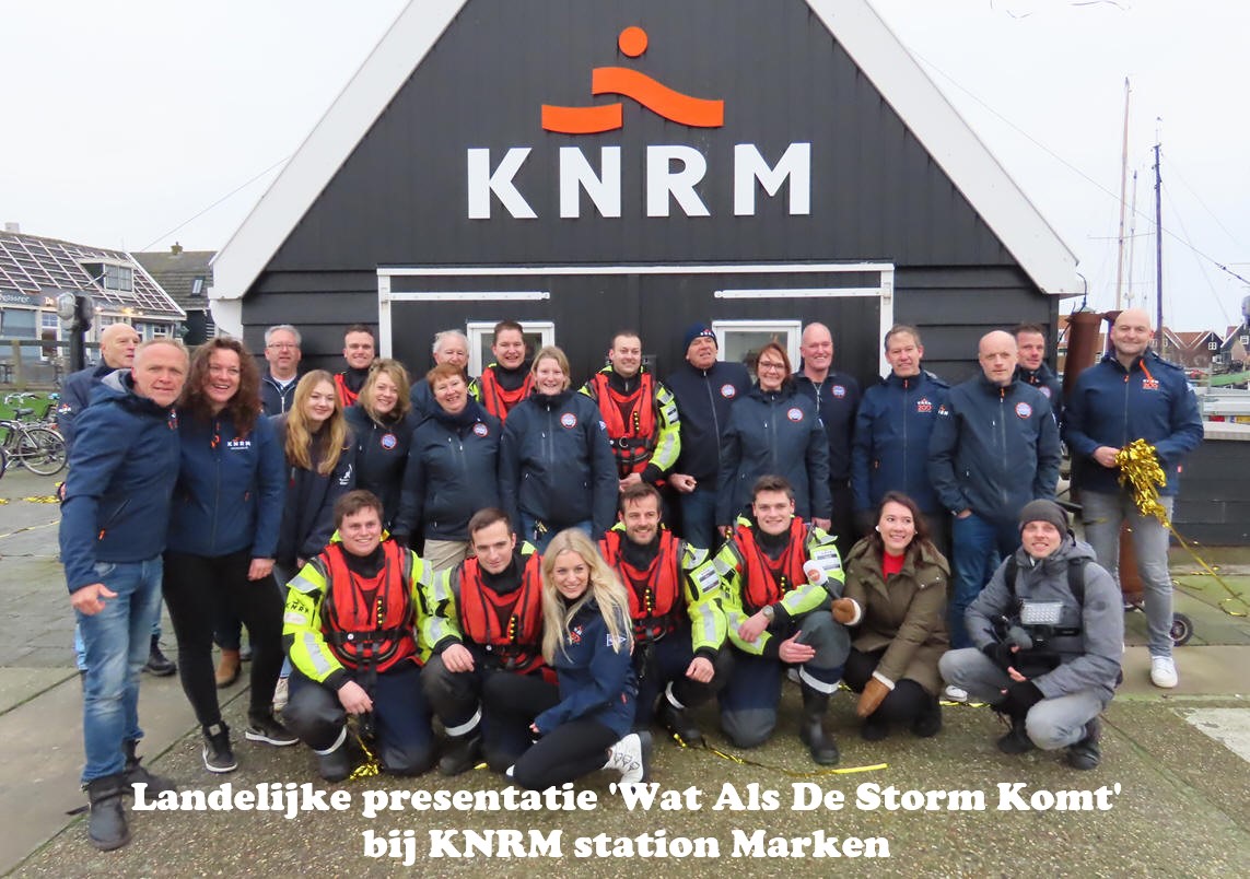 Landelijke presentatie 'Wat Als De Storm Komt' bij KNRM station Marken