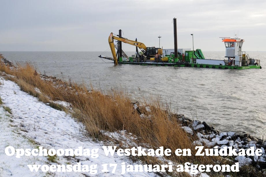 Opschoondag Westkade en Zuidkade woensdag 17 januari afgerond