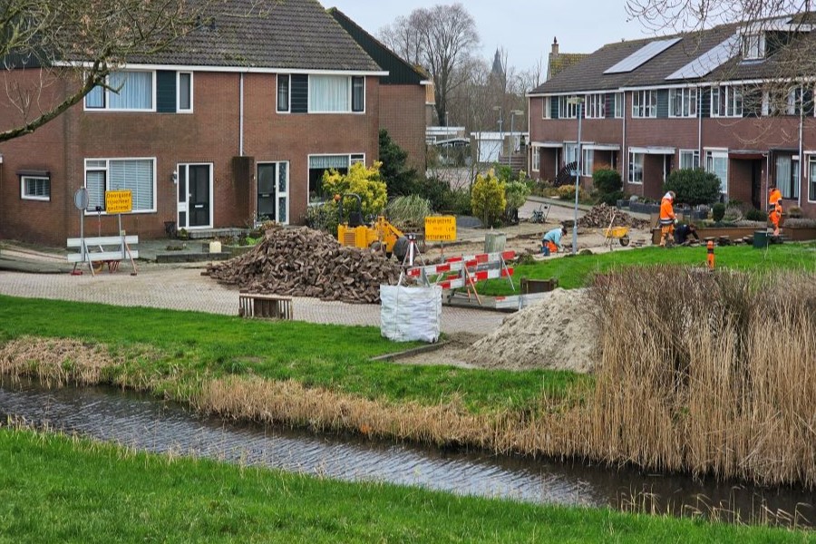 Herstraten Flevostraat en kruising Flevostraat/IJsselmeerweg