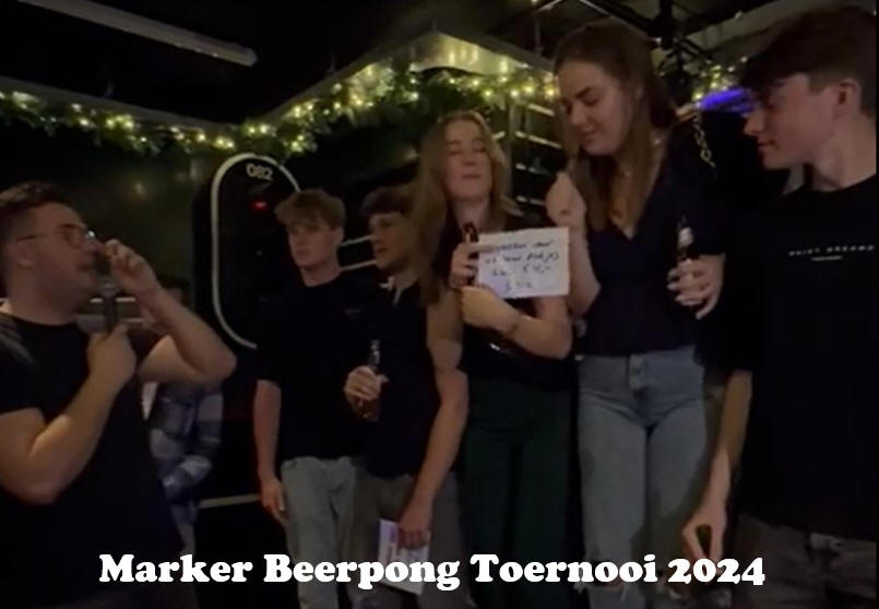 Gianna &amp; Larissa winnen Marker Beerpong Toernooi 2024