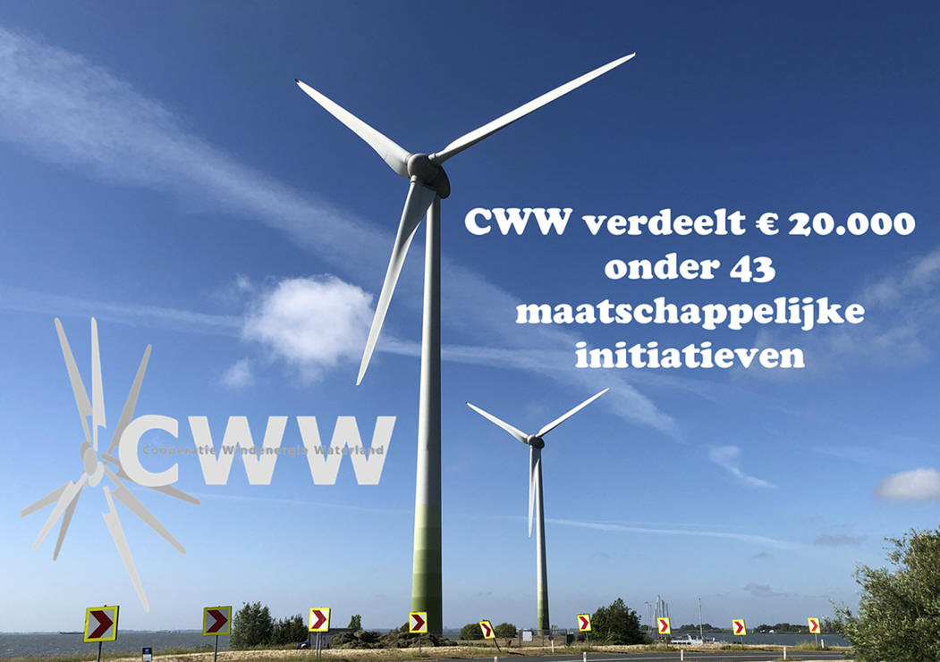 CWW verdeelt € 20.000 onder 43 maatschappelijke initiatieven