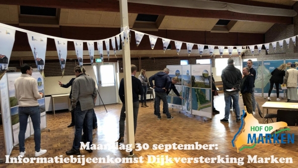 Maandag 30 september: Informatiebijeenkomst Dijkversterking Marken