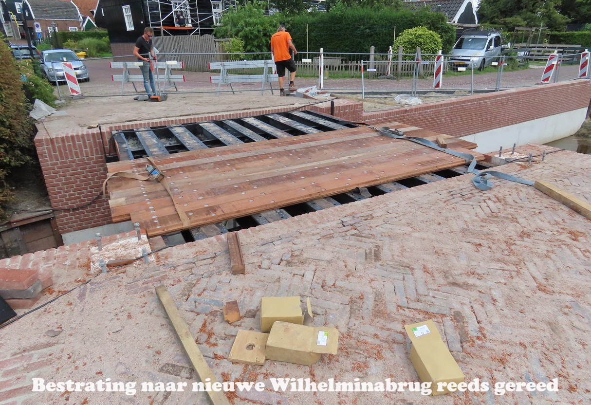 Bestrating naar nieuwe Wilhelminabrug gereed