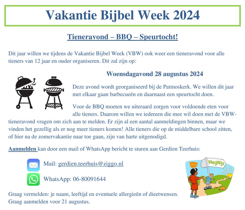 Tieneravond - BBQ - Speurtocht