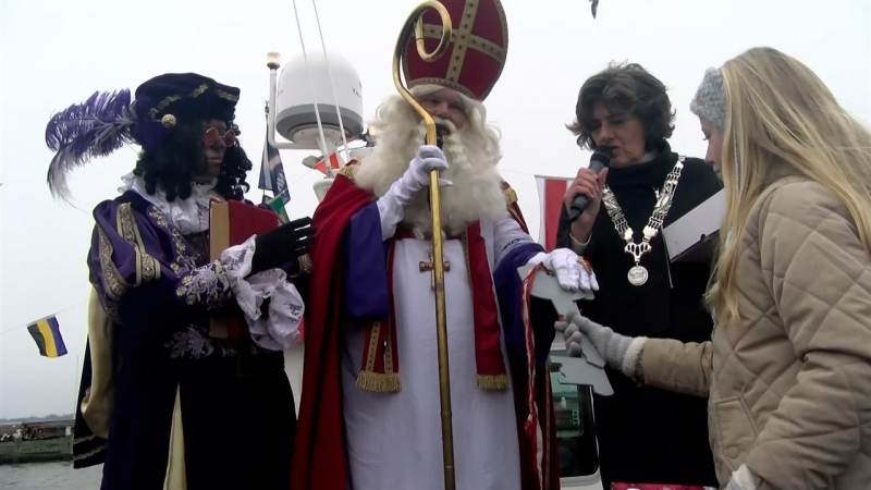 Aankomst Sinterklaas en Pieten op Marken